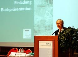 Kreditwirtschaft-Banken-Weltwirtschaftskrise-Buch-Buchpr�sentation-Fakten-Analysen-Chancen-Ewald-Nowotny-Gouverneur-Oesterreichische Nationalbank-OeNB-Biallo.at-Chefredakteur-Erwin J. Frasl-Heimo-Penker-BKS-Bank-Claus J. Raidl-B�hler-Uddeholm-Pr