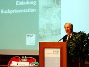 Kreditwirtschaft-Banken-Weltwirtschaftskrise-Buch-Buchpräsentation-Fakten-Analysen-Chancen-Ewald-Nowotny-Gouverneur-Oesterreichische Nationalbank-OeNB-Biallo.at-Chefredakteur-Erwin J. Frasl-Heimo-Penker-BKS-Bank-Claus J. Raidl-Böhler-Uddeholm-Pr